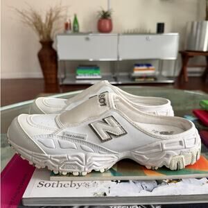 New Balance Women's 801 Slip On Mule Sneakers White